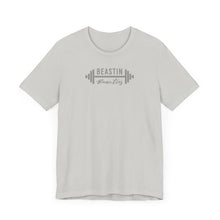 Load image into Gallery viewer, Gray Barbell BB Logo Tee
