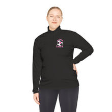 Load image into Gallery viewer, Pink fluffy stars Unisex Quarter-Zip Pullover
