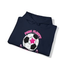 Load image into Gallery viewer, Pink Fluffy Stars Hooded Sweatshirt
