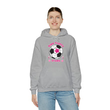 Load image into Gallery viewer, Pink Fluffy Stars Hooded Sweatshirt
