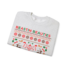 Load image into Gallery viewer, Ugly Sweater Fitmas Festive Fitness Crewneck Sweatshirt | Beastin Beauties Fitmas Design
