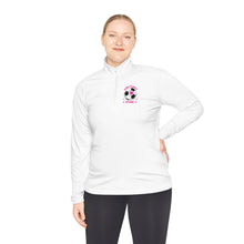 Load image into Gallery viewer, Pink fluffy stars Unisex Quarter-Zip Pullover
