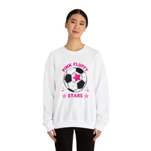 Load image into Gallery viewer, Pink Fluffy Stars Crewneck Sweatshirt
