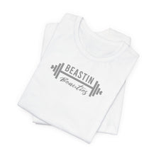 Load image into Gallery viewer, Gray Barbell BB Logo Tee
