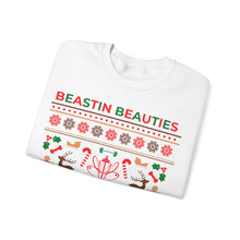 Load image into Gallery viewer, Ugly Sweater Fitmas Festive Fitness Crewneck Sweatshirt | Beastin Beauties Fitmas Design
