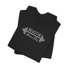 Load image into Gallery viewer, Gray Barbell BB Logo Tee
