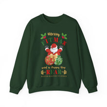 Load image into Gallery viewer, Merry Fitmas Santa Booty Unisex Crewneck Sweatshirt - Christmas Fitness Apparel
