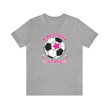 Load image into Gallery viewer, Pink Fluffy Stars Team Short Sleeve Tee
