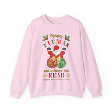 Load image into Gallery viewer, Merry Fitmas Santa Booty Unisex Crewneck Sweatshirt - Christmas Fitness Apparel
