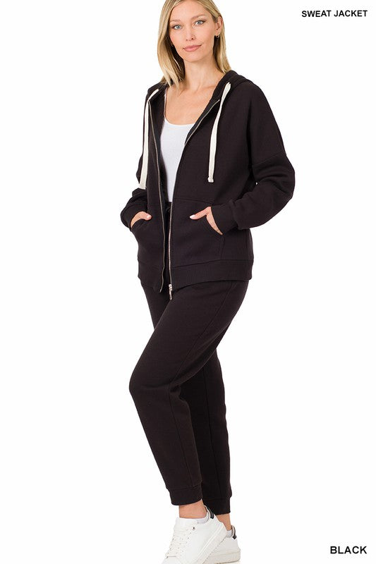 Sweatpants and jacket set women's on sale