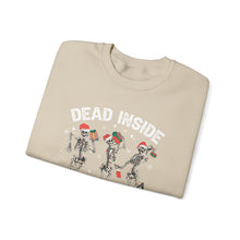 Load image into Gallery viewer, Dead Inside but Jolly AF Skeleton Crewneck Sweatshirt - Holiday Fun &amp; Cheer
