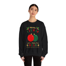 Load image into Gallery viewer, Merry FITMAS Ornaments Unisex Heavy Blend™ Crewneck Sweatshirt
