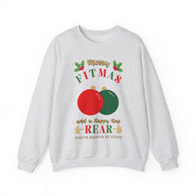 Load image into Gallery viewer, Merry FITMAS Ornaments Unisex Heavy Blend™ Crewneck Sweatshirt
