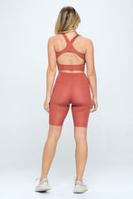 Load image into Gallery viewer, Gingham print activewear set
