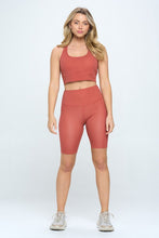 Load image into Gallery viewer, Gingham print activewear set
