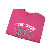 Load image into Gallery viewer, Dead Inside but Jolly AF Skeleton Crewneck Sweatshirt - Holiday Fun &amp; Cheer
