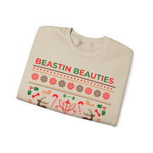 Load image into Gallery viewer, Ugly Sweater Fitmas Festive Fitness Crewneck Sweatshirt | Beastin Beauties Fitmas Design
