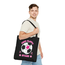 Load image into Gallery viewer, Pink Fluffy Stars Tote Bag
