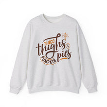 Load image into Gallery viewer, Thicc Thighs &amp; Pumpkin Pies Crewneck Sweatshirt
