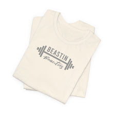 Load image into Gallery viewer, Gray Barbell BB Logo Tee
