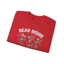 Load image into Gallery viewer, Dead Inside but Jolly AF Skeleton Crewneck Sweatshirt - Holiday Fun &amp; Cheer
