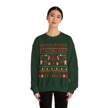 Load image into Gallery viewer, Ugly Sweater Fitmas Festive Fitness Crewneck Sweatshirt | Beastin Beauties Fitmas Design
