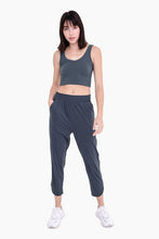 Load image into Gallery viewer, Athleisure Joggers with Curved Notch Hem
