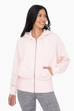 Load image into Gallery viewer, Fleece Hoodie Jacket with Tapered Sleeves
