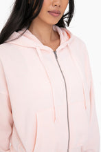 Load image into Gallery viewer, Fleece Hoodie Jacket with Tapered Sleeves
