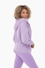 Load image into Gallery viewer, Fleece Hoodie Jacket with Tapered Sleeves
