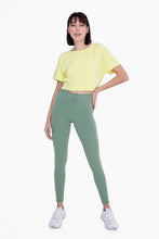 Load image into Gallery viewer, Green -Adjustable Bungee Waist Hiking Leggings
