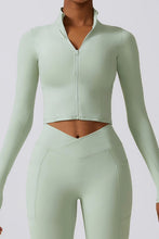 Load image into Gallery viewer, Quick-drying long sleeve yoga suit sports tops
