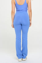 Load image into Gallery viewer, Women Crossover Flare Legging High Waisted Pockets
