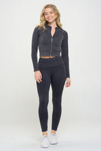 Load image into Gallery viewer, Ribbed Knit Tracksuit Two-Piece Set
