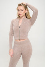 Load image into Gallery viewer, Ribbed Knit Tracksuit Two-Piece Set
