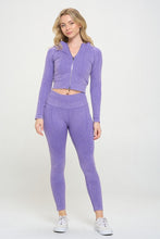 Load image into Gallery viewer, Ribbed Knit Tracksuit Two-Piece Set
