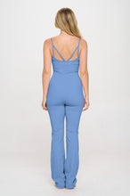 Load image into Gallery viewer, 2 Piece Set Matching Flare jumpsuit Active Jacket
