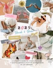 Load image into Gallery viewer, Boards &amp; Babes: 2025 Vision Board Kit, Guide on How to make a Vision Board
