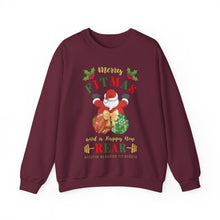 Load image into Gallery viewer, Merry Fitmas Santa Booty Unisex Crewneck Sweatshirt - Christmas Fitness Apparel
