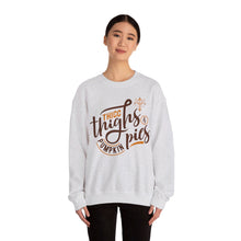 Load image into Gallery viewer, Thicc Thighs &amp; Pumpkin Pies Crewneck Sweatshirt
