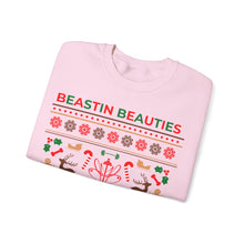 Load image into Gallery viewer, Ugly Sweater Fitmas Festive Fitness Crewneck Sweatshirt | Beastin Beauties Fitmas Design
