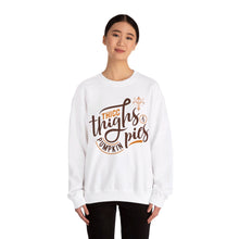 Load image into Gallery viewer, Thicc Thighs &amp; Pumpkin Pies Crewneck Sweatshirt
