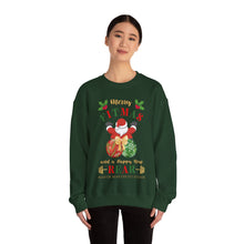 Load image into Gallery viewer, Merry Fitmas Santa Booty Unisex Crewneck Sweatshirt - Christmas Fitness Apparel
