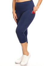 Load image into Gallery viewer, High Waist Tech Pocket Workout Capri Leggings
