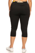 Load image into Gallery viewer, High Waist Tech Pocket Workout Capri Leggings
