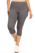 Load image into Gallery viewer, High Waist Tech Pocket Workout Capri Leggings
