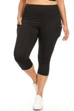 Load image into Gallery viewer, High Waist Tech Pocket Workout Capri Leggings
