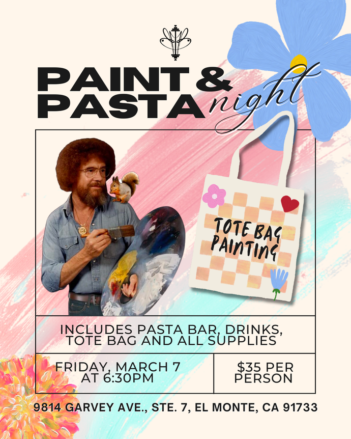 Paint & Pasta Night: Tote Bag Edition